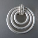 Neugablonz: Grosse elegante Design Brosche um 1980 (36426)