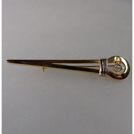Neugablonz: Moderne elegante Stabbrosche um 1985 (36658)