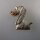 Neugablonz: Brosche Hund Strass (36666)