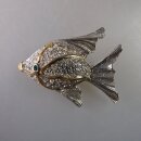 Neugablonz: Brosche Fisch Strass (36669)