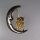 Neugablonz: Brosche Eule in Halbmond Strass (36671)