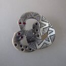 Neugablonz: Futuristische Design Brosche 2 Schlangen (36680)