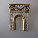 Neugablonz: Brosche römisches Tor Strass (36685)