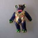 Neugablonz: Brosche Teddy Bär beweglich Emaille (36687)