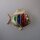Neugablonz: Brosche Fisch Emaille (36689)