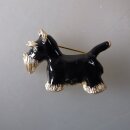 Neugablonz: Brosche Hund bzw. Scotch Terrier (36693)