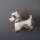 Neugablonz: Brosche Hund bzw.Terrier (36695)