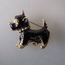 Neugablonz: Brosche Hund bzw.Terrier (36697)