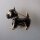 Neugablonz: Brosche Hund bzw.Terrier (36697)