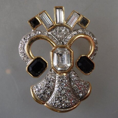 Neugablonz: Brosche Strass (29836)