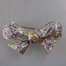 Neugablonz: Brosche Strass Schleife (29844)