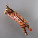 Neugablonz: Schwere Brosche laufendes Zebra (29848)