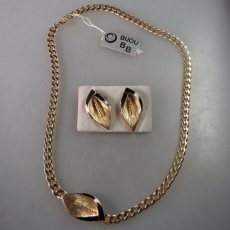 Neugablonz Marke Bijou BB: 2-teiliges Schmuckset Calla Blüte (29857)