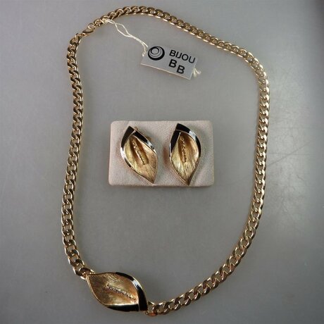 Neugablonz Marke Bijou BB: 2-teiliges Schmuckset Calla...