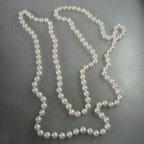 Neugablonz Marke: Lange Perlen Kette 120 cm (29860