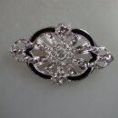 Neugablonz: Brosche Emaille Strass (29862)