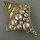 Neugablonz: Grosse Design Brosche mit Perlen (29865)
