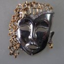 Neugablonz: Brosche Maske Strass (29877)