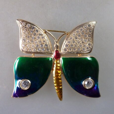 Neugablonz: Prächtige Brosche Schmetterling (29886)