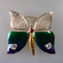 Neugablonz: Prächtige Brosche Schmetterling (29886)
