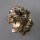 Neugablonz: Brosche Leopardenkopf Emaille Strass (35714)