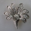 Neugablonz: Prächtige Brosche Blüte Strass (35718)