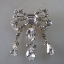 Neugablonz: Prächtige bewegliche Brosche Strass (35726)