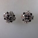 Neugablonz: Paar Ohrclips im Art Deco Stil Strass (35740)