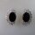 Neugablonz: Paar Ohrclips im Art Deco Stil Onyx (35742)