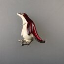 Neugablonz: Brosche Pinguin Emaille (35841)