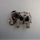 Neugablonz: Prächtige Brosche/Anhänger Elefant...