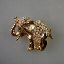 Neugablonz: Brosche Elefant Strass (35849)