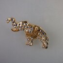 Neugablonz: Brosche Elefant Strass (35852)
