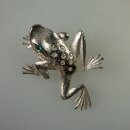 Neugablonz: Brosche Frosch Strass (35854)