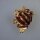Neugablonz: Brosche Frosch braune Emaille (35856)