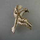 Neugablonz: Brosche fliegender Vogel Emaille Strass (35869)