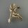 Neugablonz: Brosche fliegender Vogel Emaille Strass (35869)