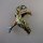 Neugablonz: Brosche fliegender Vogel Emaille Strass (35870)
