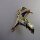 Neugablonz: Brosche fliegender Vogel Emaille Strass (35870)