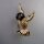 Neugablonz: Brosche fliegender Vogel Emaille Strass (35882)