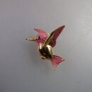 Neugablonz: Brosche fliegender Vogel Emaille (35893)