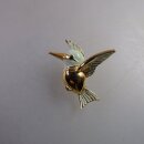 Neugablonz: Brosche fliegender Vogel Emaille (35894)