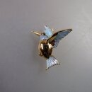 Neugablonz: Brosche fliegender Vogel Emaille (35895)