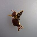 Neugablonz: Brosche fliegender Vogel Emaille (35896)