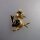 Neugablonz: Brosche Vogel bzw. Spatz Emaille (35898)