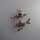 Neugablonz: Brosche Vogel bzw. Spatz Strass (35899)