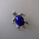 Neugablonz: Brosche Schldkröte Lapislazuli (35905)