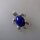 Neugablonz: Brosche Schldkröte Lapislazuli (35905)