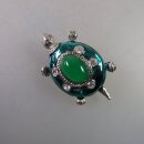 Neugablonz: Brosche Schldkröte Emaille (35906)
