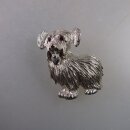 Neugablonz: Brosche Hund bzw. Terrier (35923)